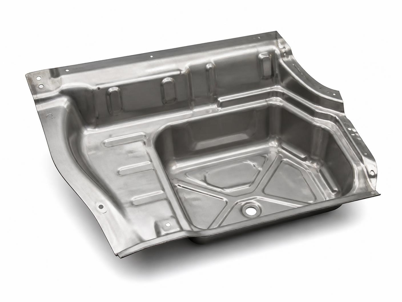 Welded sheet-metal tray assembly from a production batch
