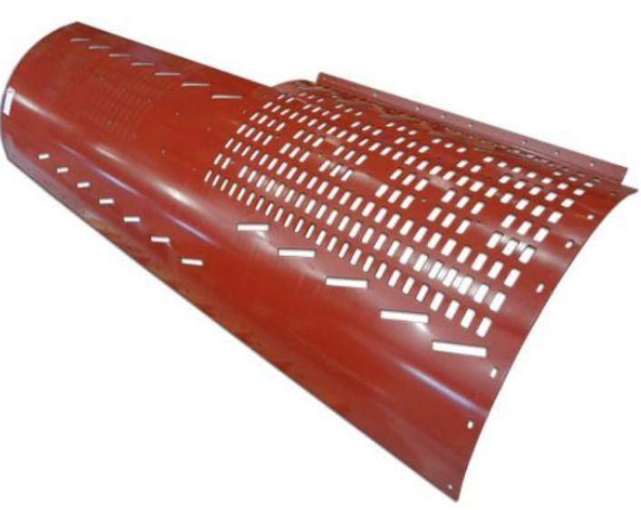 Perforuotas lenktas metalinis gaubtas