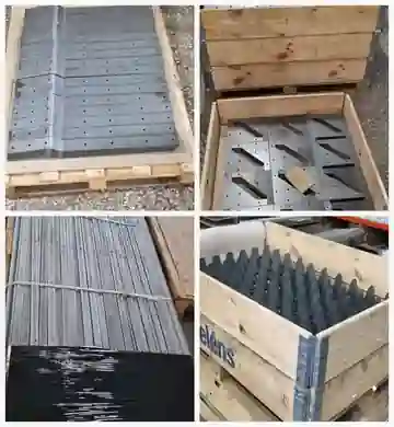 Pasikartojančių metalo detalių partijos skirtinguose gamybos etapuose
